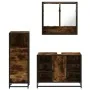 Set de muebles baño 3 pzas madera contrachapada roble ahumado by , Bathroom furniture - Ref: Foro24-3301062, Price: 232,55 €,...