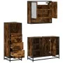 Set de muebles baño 3 pzas madera contrachapada roble ahumado by , Bathroom furniture - Ref: Foro24-3301062, Price: 232,55 €,...