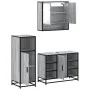 Set de muebles de baño 3 pzas madera contrachapada gris sonoma von , Badezimmermöbel - Ref: Foro24-3301003, Preis: 222,83 €, ...
