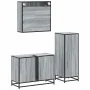Set de muebles de baño 3 pzas madera contrachapada gris sonoma von , Badezimmermöbel - Ref: Foro24-3301003, Preis: 222,83 €, ...