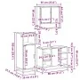 Set de muebles de baño 3 pzas madera contrachapada gris sonoma von , Badezimmermöbel - Ref: Foro24-3301003, Preis: 222,83 €, ...