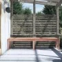 Banco de jardín 2 plazas madera maciza Douglas 203,5x44x45 cm de vidaXL, Bancos de jardín - Ref: Foro24-824023, Precio: 97,01...