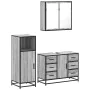 Set de muebles de baño 3 pzas madera contrachapada gris sonoma von , Badezimmermöbel - Ref: Foro24-3300963, Preis: 278,29 €, ...