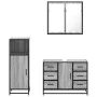 Set de muebles de baño 3 pzas madera contrachapada gris sonoma von , Badezimmermöbel - Ref: Foro24-3300963, Preis: 278,29 €, ...