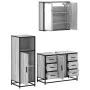 Set de muebles de baño 3 pzas madera contrachapada gris sonoma von , Badezimmermöbel - Ref: Foro24-3300963, Preis: 278,29 €, ...
