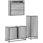 Set de muebles de baño 3 pzas madera contrachapada gris sonoma von , Badezimmermöbel - Ref: Foro24-3300963, Preis: 278,29 €, ...