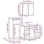 Set de muebles de baño 3 pzas madera contrachapada gris sonoma von , Badezimmermöbel - Ref: Foro24-3300963, Preis: 278,29 €, ...