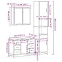 Set de muebles de baño 3 pzas madera contrachapada gris sonoma von , Badezimmermöbel - Ref: Foro24-3301083, Preis: 354,99 €, ...