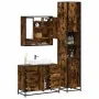 Set de muebles baño 3 pzas madera contrachapada roble ahumado von , Badezimmermöbel - Ref: Foro24-3301112, Preis: 328,53 €, R...