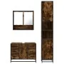 Set de muebles baño 3 pzas madera contrachapada roble ahumado von , Badezimmermöbel - Ref: Foro24-3301112, Preis: 328,53 €, R...