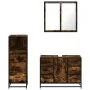 Set de muebles baño 3 pzas madera contrachapada roble ahumado by , Bathroom furniture - Ref: Foro24-3301022, Price: 279,56 €,...