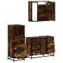 Set de muebles baño 3 pzas madera contrachapada roble ahumado by , Bathroom furniture - Ref: Foro24-3301022, Price: 279,56 €,...
