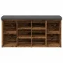 Banco zapatero madera de ingeniería madera vieja 102x32x50 cm de , Bancos para recibidores y almacenamiento - Ref: Foro24-857...