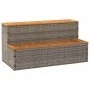 Escalón bañera hidromasaje gris 100x50x50,5 cm ratán sintético by , Pool and spa accessories - Ref: Foro24-4103945, Price: 13...