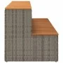 Escalón bañera hidromasaje gris 100x50x50,5 cm ratán sintético by , Pool and spa accessories - Ref: Foro24-4103945, Price: 13...