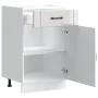 Mueble bajo de cocina Lucca blanca de alto brillo by , Kitchen cabinets - Ref: Foro24-853719, Price: 98,58 €, Discount: %