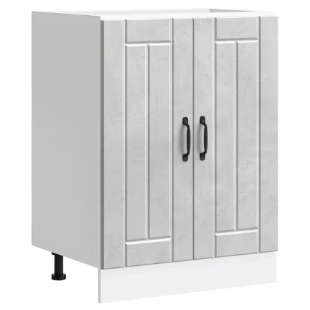 Mueble bajo fregadero Lucca madera contrachapada gris hormigón von , Küchenschränke - Ref: Foro24-853681, Preis: 79,93 €, Rab...