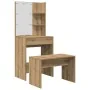 Juego de tocador con LED madera artesanal de roble by , Bedroom Dressers - Ref: Foro24-3329188, Price: 140,59 €, Discount: %