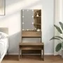 Juego de tocador con LED madera artesanal de roble by , Bedroom Dressers - Ref: Foro24-3329188, Price: 140,59 €, Discount: %