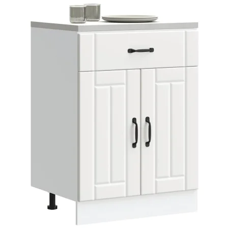 Mueble bajo de cocina Lucca madera de ingeniería blanca de , Armarios de cocina - Ref: Foro24-853727, Precio: 89,21 €, Descue...