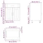 Mueble bajo de cocina Lucca madera de ingeniería blanca de , Armarios de cocina - Ref: Foro24-853727, Precio: 89,21 €, Descue...