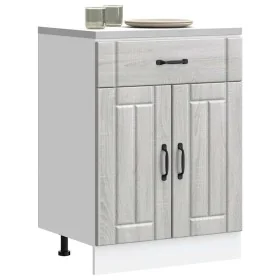 Mueble bajo de cocina Lucca madera contrachapada gris sonoma by , Kitchen cabinets - Ref: Foro24-853733, Price: 88,97 €, Disc...