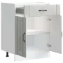 Mueble bajo de cocina Lucca madera contrachapada gris cemento von , Küchenschränke - Ref: Foro24-853731, Preis: 90,75 €, Raba...
