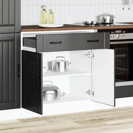 Mueble bajo de cocina Lucca madera ingeniería negra von , Küchenschränke - Ref: Foro24-853738, Preis: 92,11 €, Rabatt: %