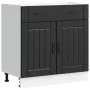 Mueble bajo de cocina Lucca madera ingeniería negra von , Küchenschränke - Ref: Foro24-853738, Preis: 92,11 €, Rabatt: %