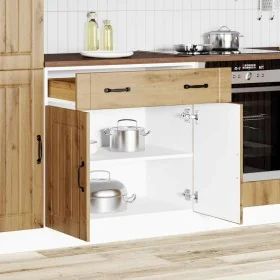 Mueble bajo de cocina Lucca roble artesanal de , Armarios de cocina - Ref: Foro24-853746, Precio: 107,07 €, Descuento: %