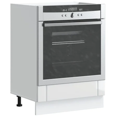 Armario de horno Lucca blanco brillante by , Kitchen cabinets - Ref: Foro24-853759, Price: 69,49 €, Discount: %