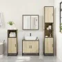Juego de muebles de baño 4 pzas contrachapada roble sonoma by , Bathroom furniture - Ref: Foro24-3301186, Price: 336,08 €, Di...