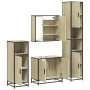 Juego de muebles de baño 4 pzas contrachapada roble sonoma by , Bathroom furniture - Ref: Foro24-3301186, Price: 336,08 €, Di...
