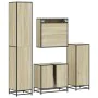 Juego de muebles de baño 4 pzas contrachapada roble sonoma by , Bathroom furniture - Ref: Foro24-3301186, Price: 336,08 €, Di...