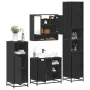 Juego de muebles de baño 4 pzas madera contrachapada negro von , Badezimmermöbel - Ref: Foro24-3301235, Preis: 375,81 €, Raba...