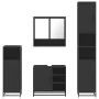 Juego de muebles de baño 4 pzas madera contrachapada negro von , Badezimmermöbel - Ref: Foro24-3301235, Preis: 375,81 €, Raba...