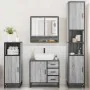 Set de muebles de baño 4 pzas madera contrachapada gris sonoma von , Badezimmermöbel - Ref: Foro24-3301228, Preis: 446,19 €, ...