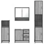 Set de muebles de baño 4 pzas madera contrachapada gris sonoma von , Badezimmermöbel - Ref: Foro24-3301228, Preis: 446,19 €, ...