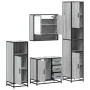 Set de muebles de baño 4 pzas madera contrachapada gris sonoma von , Badezimmermöbel - Ref: Foro24-3301228, Preis: 446,19 €, ...