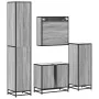 Set de muebles de baño 4 pzas madera contrachapada gris sonoma von , Badezimmermöbel - Ref: Foro24-3301228, Preis: 446,19 €, ...