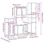 Set de muebles de baño 4 pzas madera contrachapada gris sonoma von , Badezimmermöbel - Ref: Foro24-3301228, Preis: 446,19 €, ...