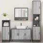Set de muebles de baño 4 pzas madera contrachapada gris sonoma de , Muebles de baño - Ref: Foro24-3301223, Precio: 431,27 €, ...