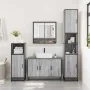 Set de muebles de baño 4 pzas madera contrachapada gris sonoma de , Muebles de baño - Ref: Foro24-3301223, Precio: 431,27 €, ...