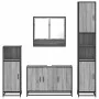 Set de muebles de baño 4 pzas madera contrachapada gris sonoma de , Muebles de baño - Ref: Foro24-3301223, Precio: 431,27 €, ...