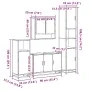 Set de muebles de baño 4 pzas madera contrachapada gris sonoma de , Muebles de baño - Ref: Foro24-3301223, Precio: 431,27 €, ...