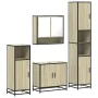 Juego de muebles de baño 4 pzas contrachapada roble sonoma by , Bathroom furniture - Ref: Foro24-3301216, Price: 333,06 €, Di...