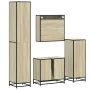 Juego de muebles de baño 4 pzas contrachapada roble sonoma by , Bathroom furniture - Ref: Foro24-3301216, Price: 333,06 €, Di...