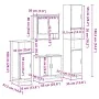Juego de muebles de baño 4 pzas contrachapada roble sonoma by , Bathroom furniture - Ref: Foro24-3301216, Price: 333,06 €, Di...