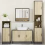 Juego de muebles de baño 4 pzas contrachapada roble sonoma de , Muebles de baño - Ref: Foro24-3301221, Precio: 399,69 €, Desc...