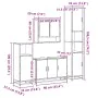 Juego de muebles de baño 4 pzas contrachapada roble sonoma de , Muebles de baño - Ref: Foro24-3301221, Precio: 399,69 €, Desc...